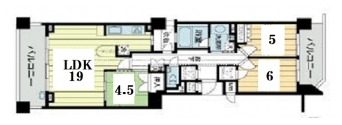 アールヴェール河原町二条 間取り図