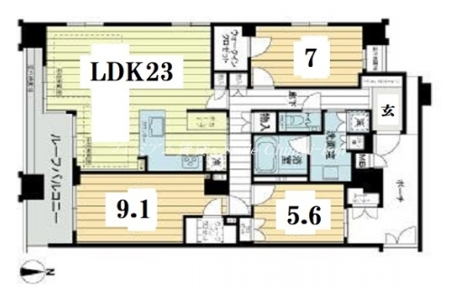 グランレジェイド京都河原町 間取り図