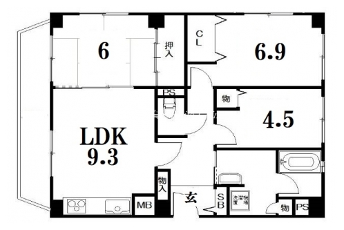 メゾン洛北 間取り図