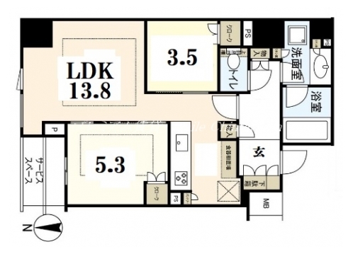 パークホームズ京都二条城 間取り図