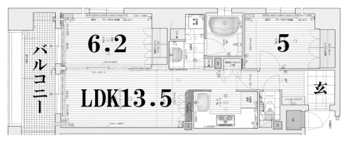 リーガル京都烏丸御池 間取り図