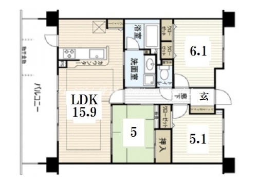 パデシオン京都七条ミッドパーク 間取り図