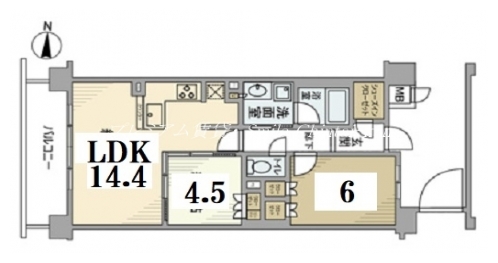 レジデンスザ京都東山大和大路 間取り図