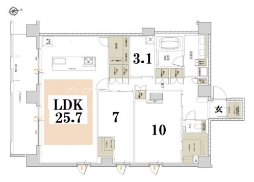 レーベン清水五条 間取り図