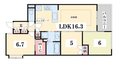 プラウド京都東洞院 間取り図