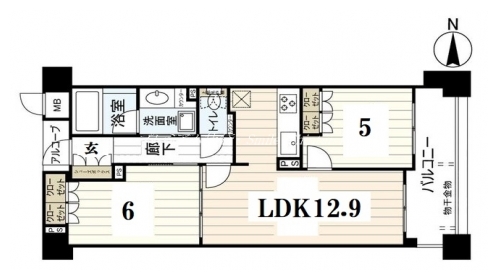 イーグルコート三条京阪 間取り図
