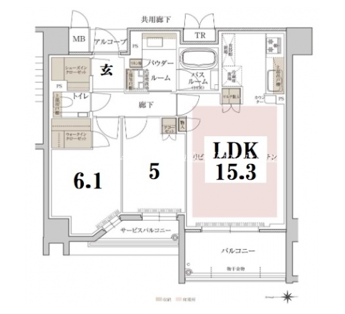 プレミスト京都二条城北 間取り図