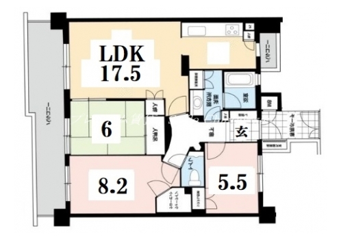 ファミールグラン岡崎東山荘 間取り図