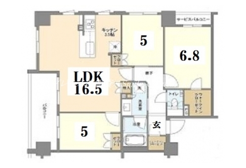 ブランズ京都御所西 間取り図