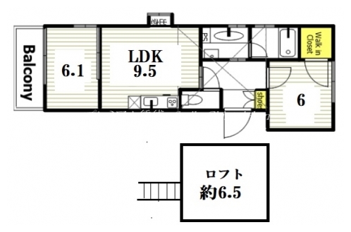 ブローニュ府庁前 間取り図