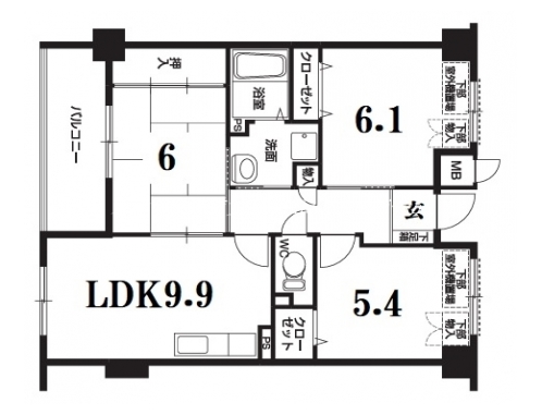 北山比映御苑 間取り図