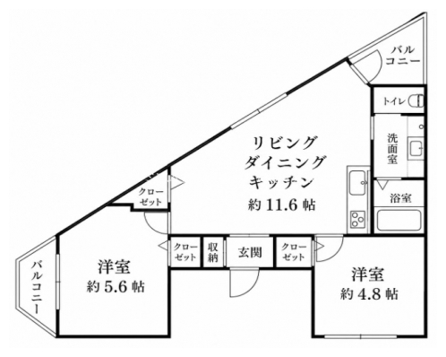 セレーナ北大路 間取り図