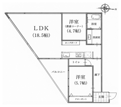 ＡＹＭ下鴨 間取り図