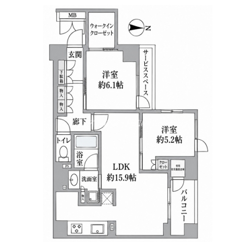 ジオ京都北大路 間取り図