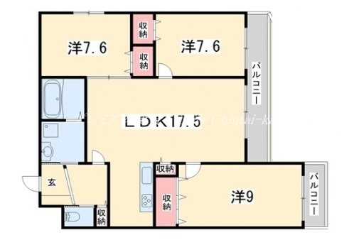 EMINAS北白川 間取り図