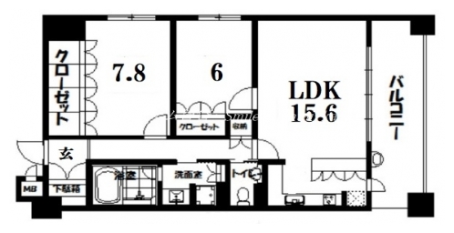 リーガル京都四条河原町通りⅡ 間取り図